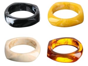 oye store Chunky Resin Bangle Bracelet Chunky Resin Bangle Bracelet