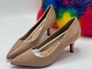 oyeonlinestore ladies brown hill Ladies Nude Brown Patent Heel