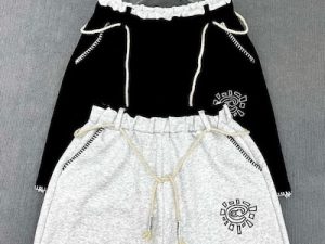 Velvet Zip-Up Shorts Set